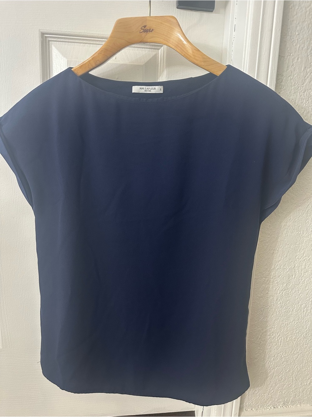 M.M.LaFleur Navy Top – Size S